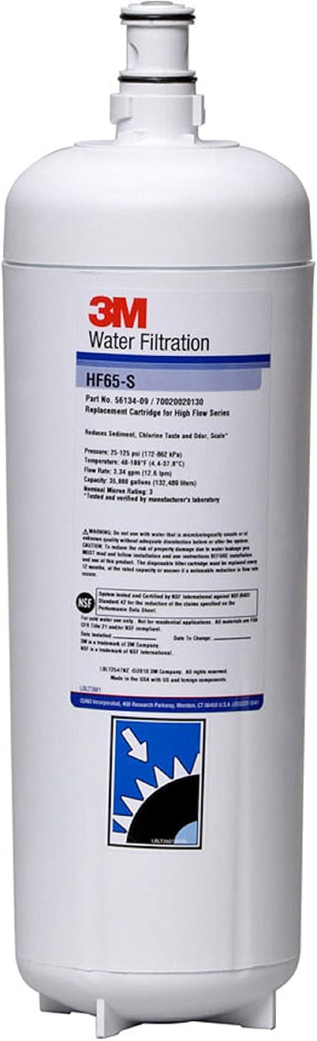3M Water Filtration HF65-S Ice Machine Water Filter - Replacement Catridge For CUNO Water Filter 240-146