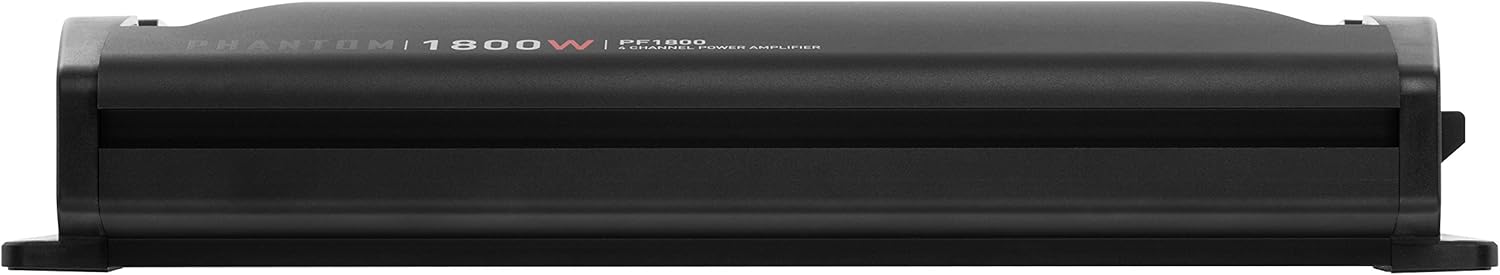 BOSS Audio Systems PF1800 4 Channel Car Amplifier - 1800 Watts, Full Range, Class A-B, 2-4 Ohm Stable, Mosfet Power Supply, Bridgeable