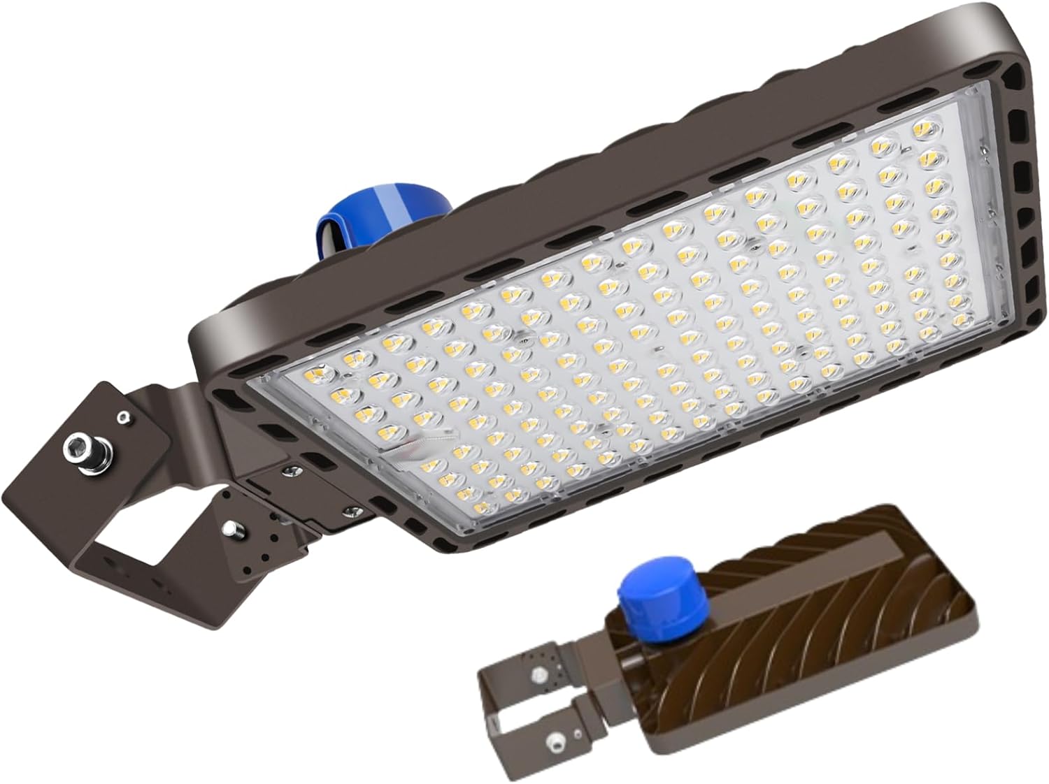 240W LED Parking Lot Lights-36000LM 5000K Daylight Bright Wall Trunnion Yoke Adjustable Mount IP65 Commercial for Big Wide Area Street Security Flood Lighting with Photocell Heavy Duty