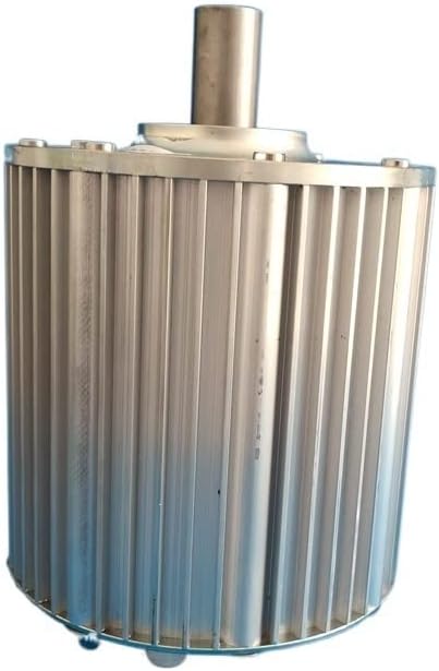 Wind Turbine Generator Kit, Low RPM Speed 10kw 500RPM 24V 48V Gearless Permanent Magnet Generator AC Alternators Use for Wind/Water Turbine for Hybrid Solar Wind System(with Base,24V_10KW)