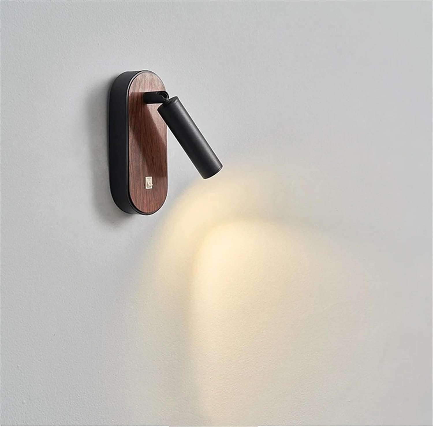 Modern LED Wall Lights with Switch Rotatable Bedroom Bedside Light Living Room Home Decor Lamp Study Reading Lighting Fixtures,Natural Style