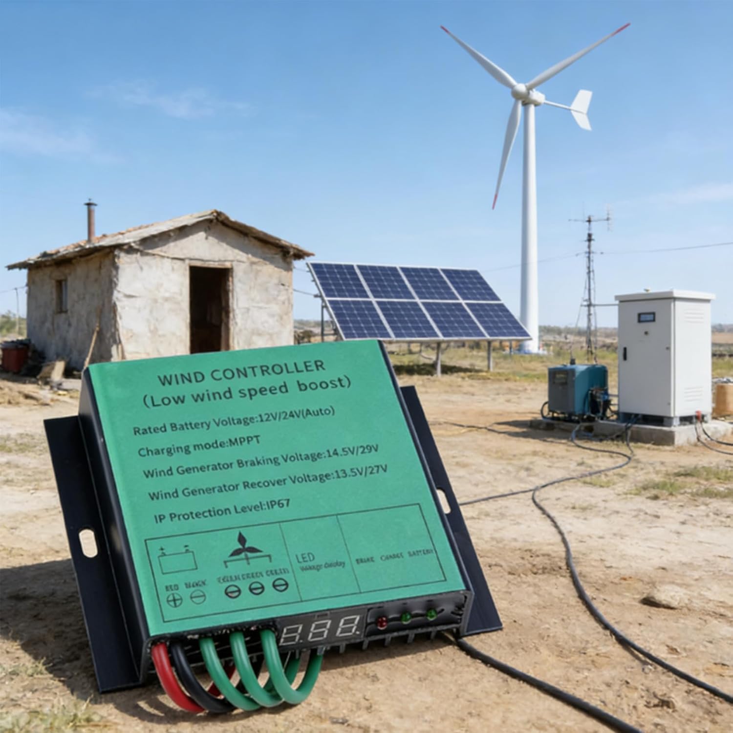 12V 24V 48V 220V MPPT Charge Controller,6000W-10000W Regulator for Wind Turbine Generator Windmill Alternator Battery Charger 10A-40A