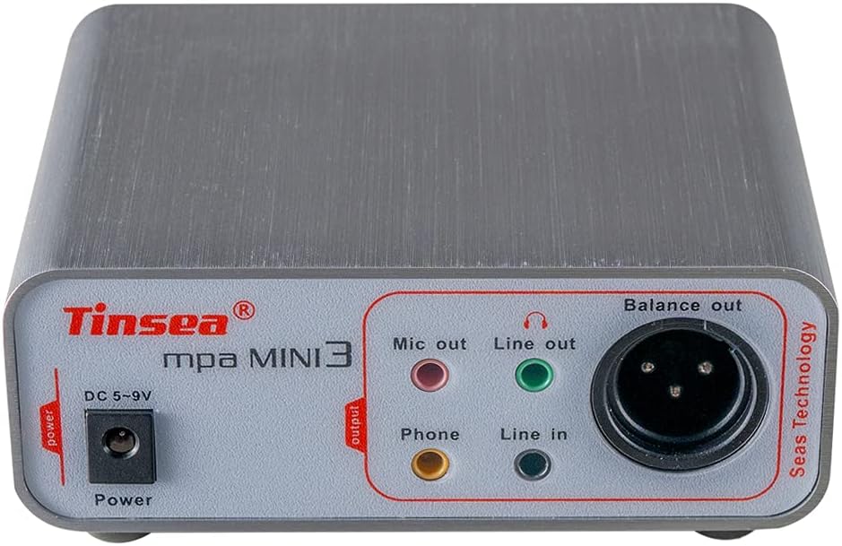 MINI3 Microphone Preamp Dynamic Microphone Amplifier for SM58S Audio Interface Amplifier with 48V Phantom Power Supply 70dB Gain Adjustable