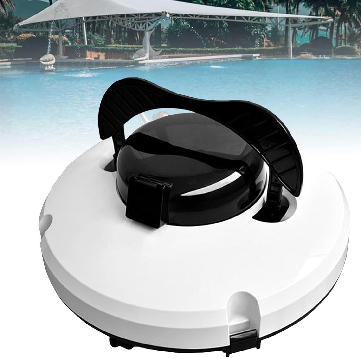 Swimming Pool Cleaner Robot Automatic Vacuum with Dual Motors Self Parking for Flat Ground Pools Electric Equipment Cordless