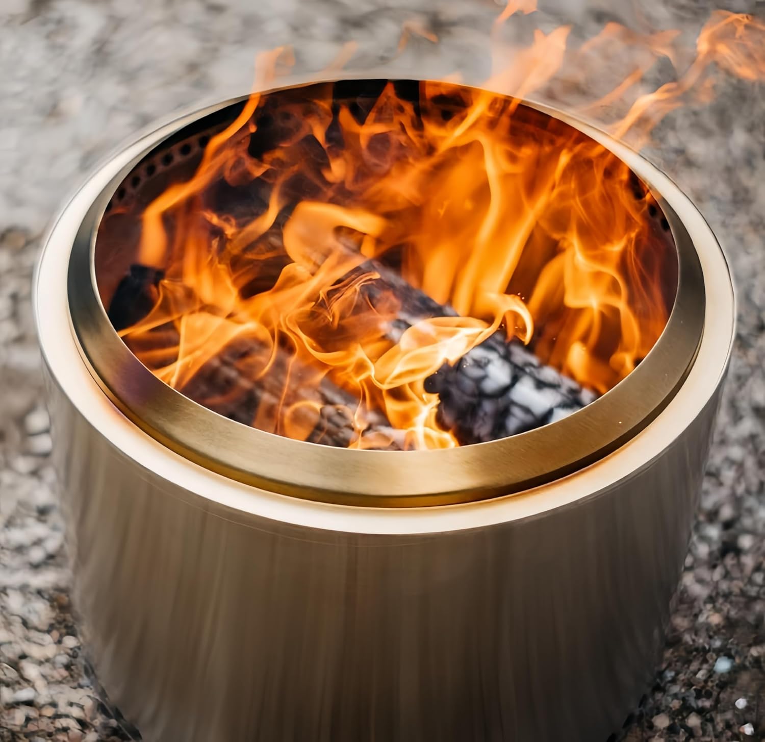 Stainless Steel Fire Stove Smokeless Fire Pit Wood Burning Lightweight Fireplace Weight 15lb Outdoor Activity Stove Ideal for 2-3 People