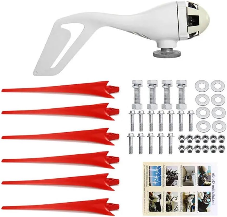 800W Wind Turbine Generator, 12V/24V Small Windmill Kit, 6-Blade Wind Power System for Boats, RVs, Cabins, or Home Use - Efficient Renewable Energy Solution