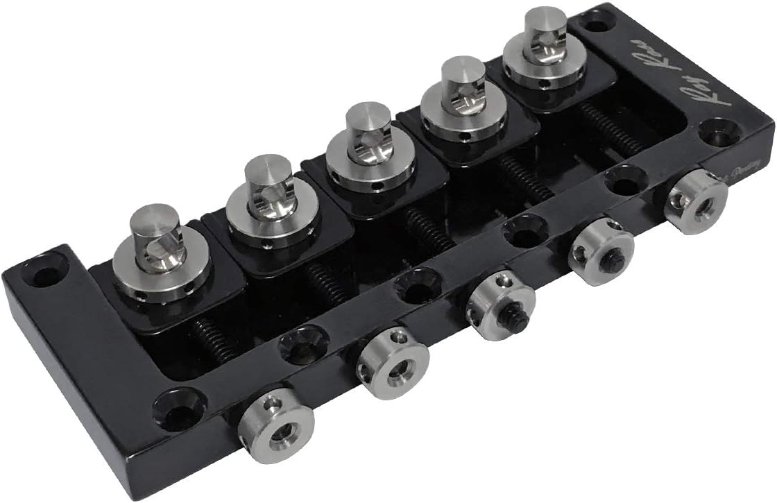 Ray Ross Saddle-Less 5-String Bass Bridge (19 mm, Black)