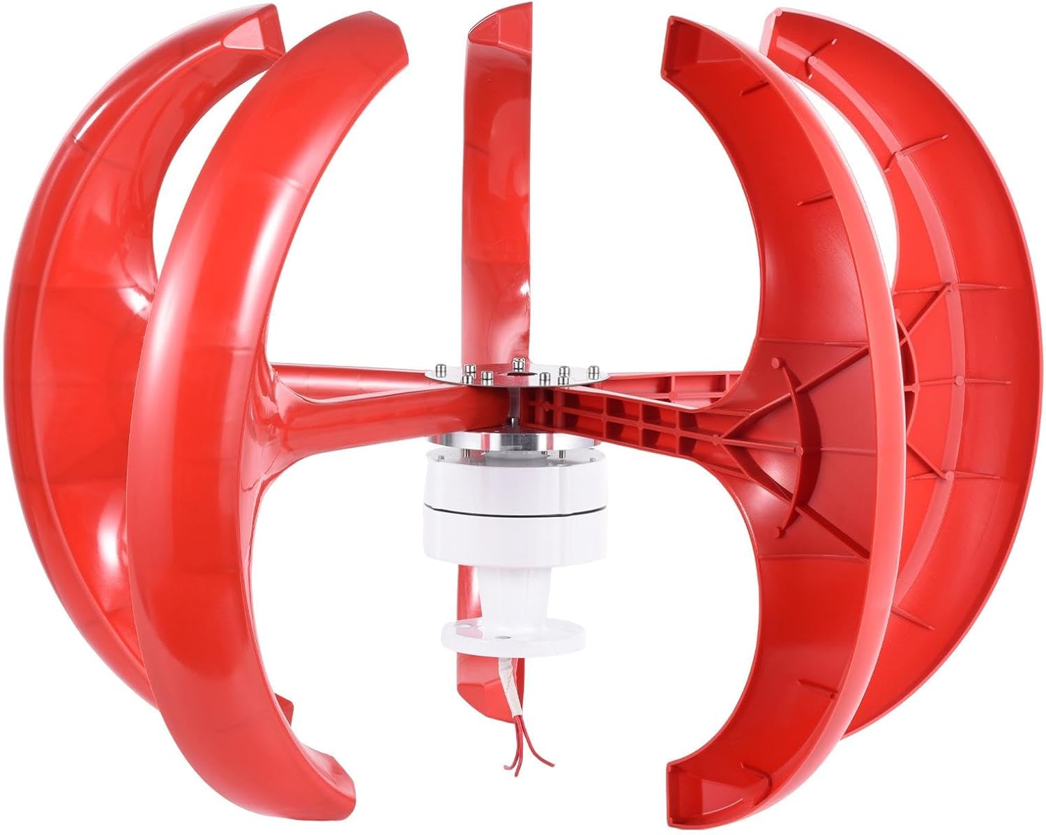 Wind Power Generator Kit | Hybrid Wind Solar System with Controller, Flange Plate | 12 V/24 V 5 Leaves Windmill Generator Kit for Street Lighting, Home