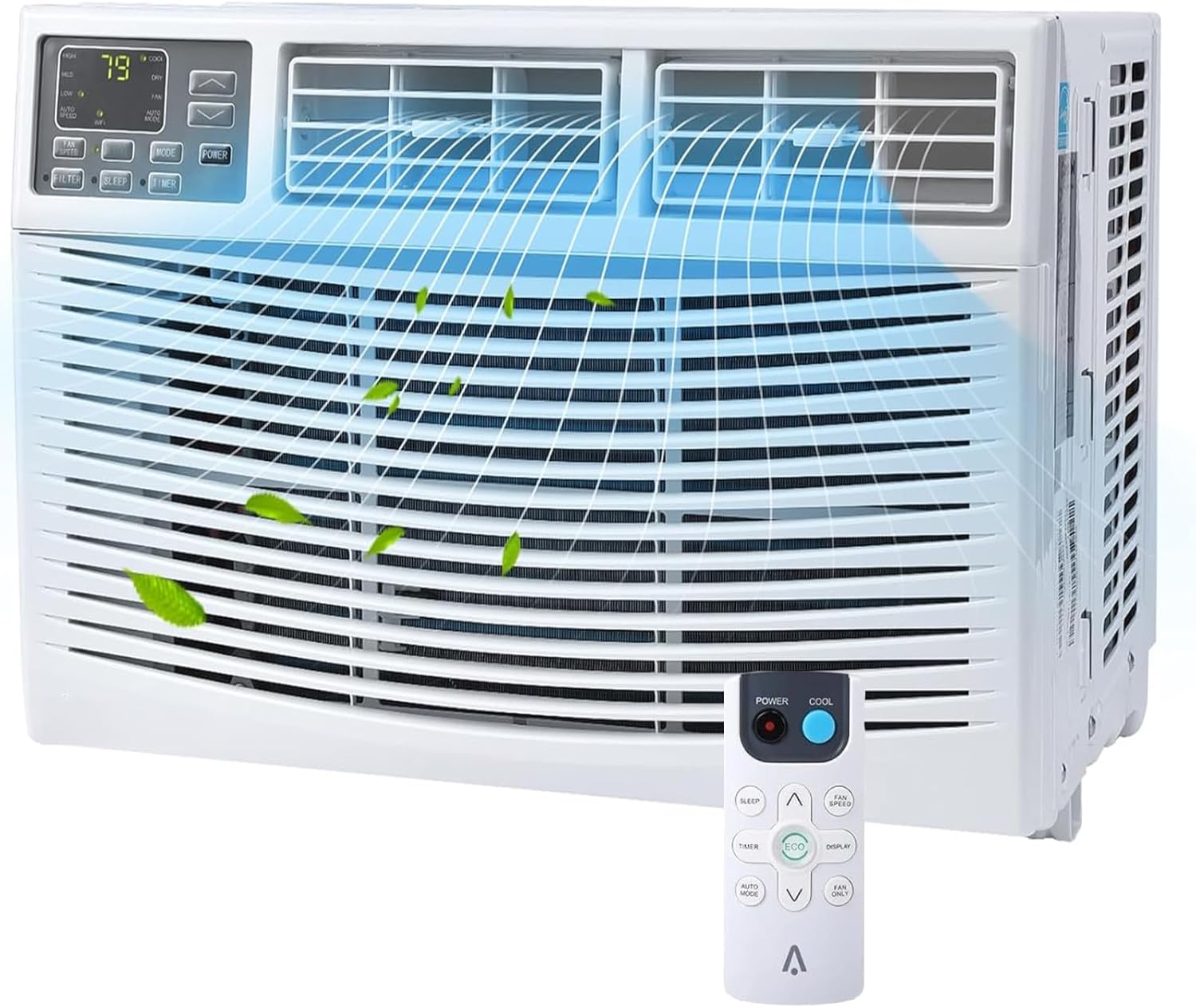 GarveeLife 12000 BTU Window Air Conditioner with WiFi, Smart Window AC Unit with Remote & App Control, Timer Function & Easy Install Kit, for Rooms Up to 550 Square Feet, 115V, White