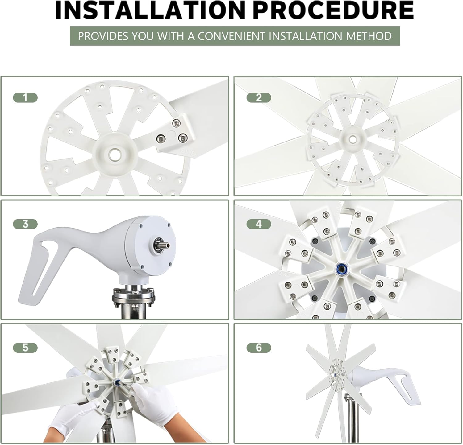 Smaraad 600W 12V Wind Turbine Generator, Wind Generator Kit with Charge Controller, Wind Power Generator for Marine, RV, Home, Windmill Generator Suit for Hybrid Solar Wind System