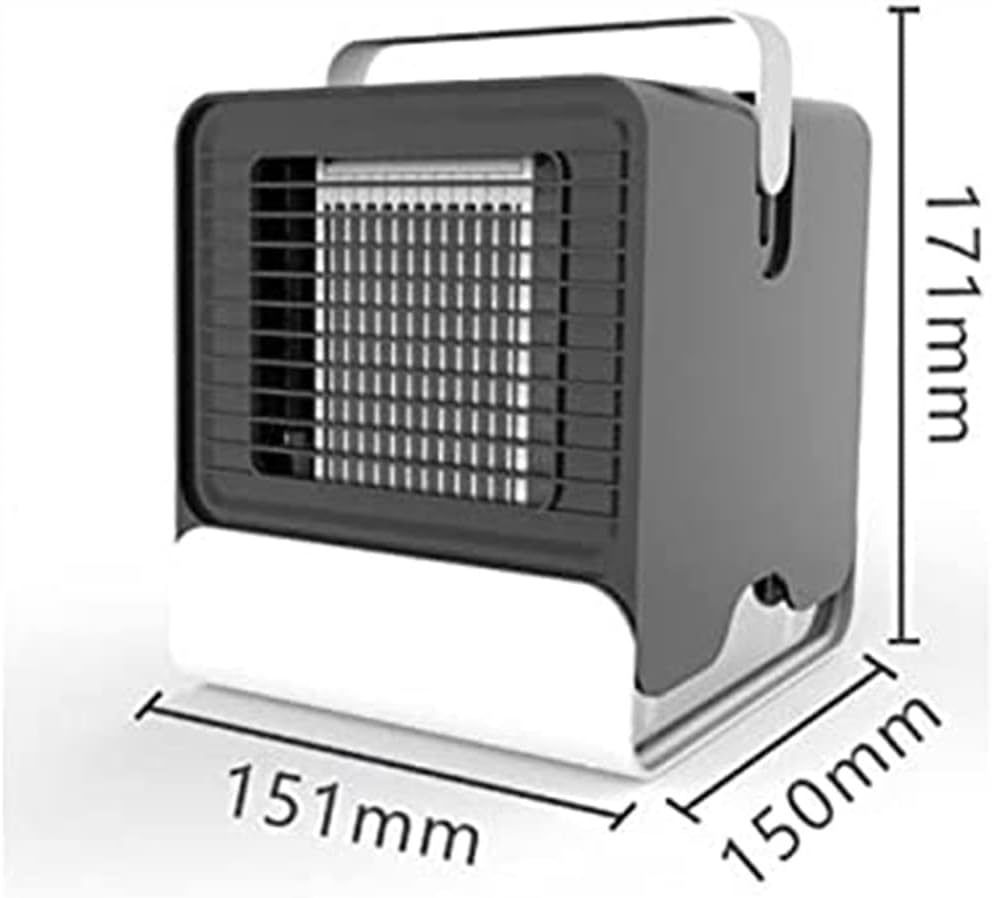 Portable Air Conditioner, Personal Air Cooler, Desktop Cooling Fan with Handle, Suitable for Room Office