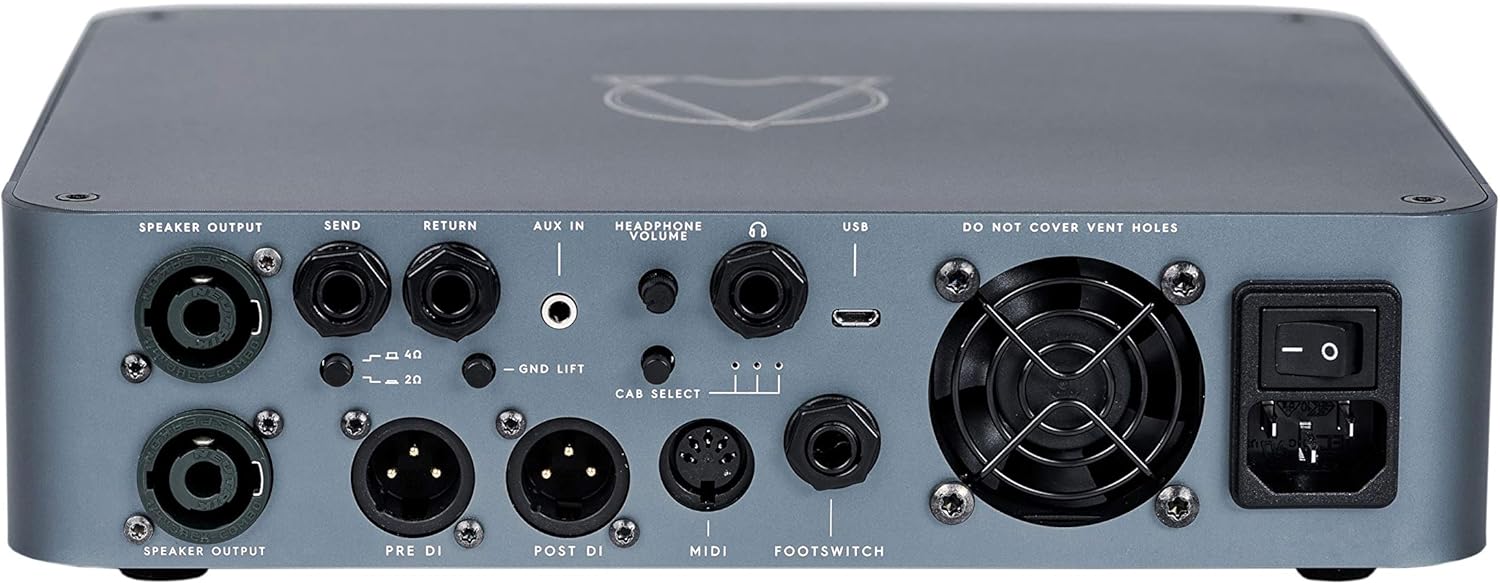 Darkglass Alpha Omega 900, 900-watt Bass Amplifier Head w/Compressor, 6-Band Graphic EQ, IR Cab Sim, and MIDI