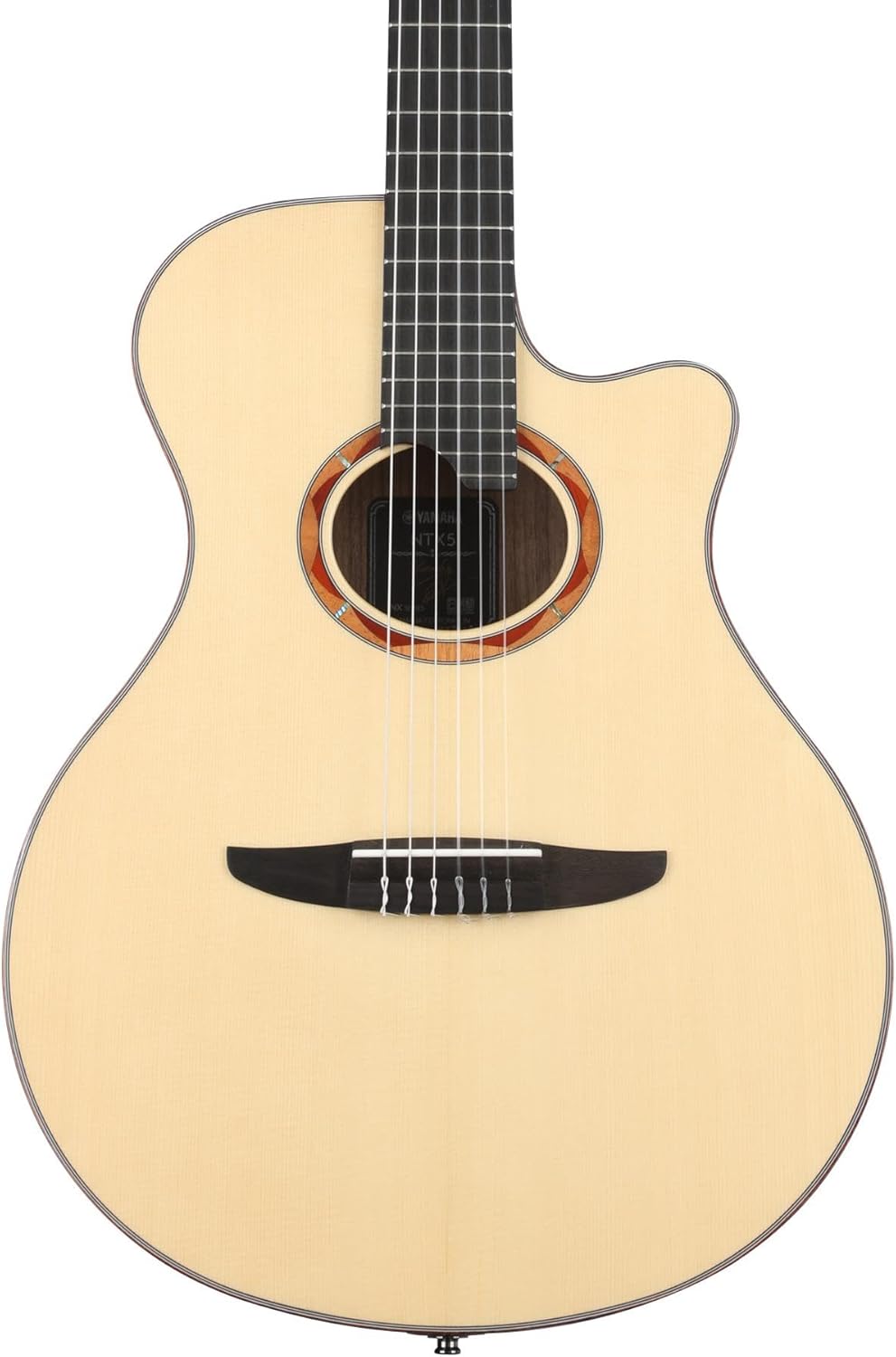 Yamaha NTX5 NT Cutaway Acoustic-Electric Nylon-String Classical Guitar With Reinforced Carrying Bag , Natural
