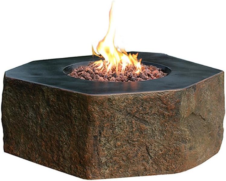Elementi Columbia Cast Concrete Fire Pit - Propane