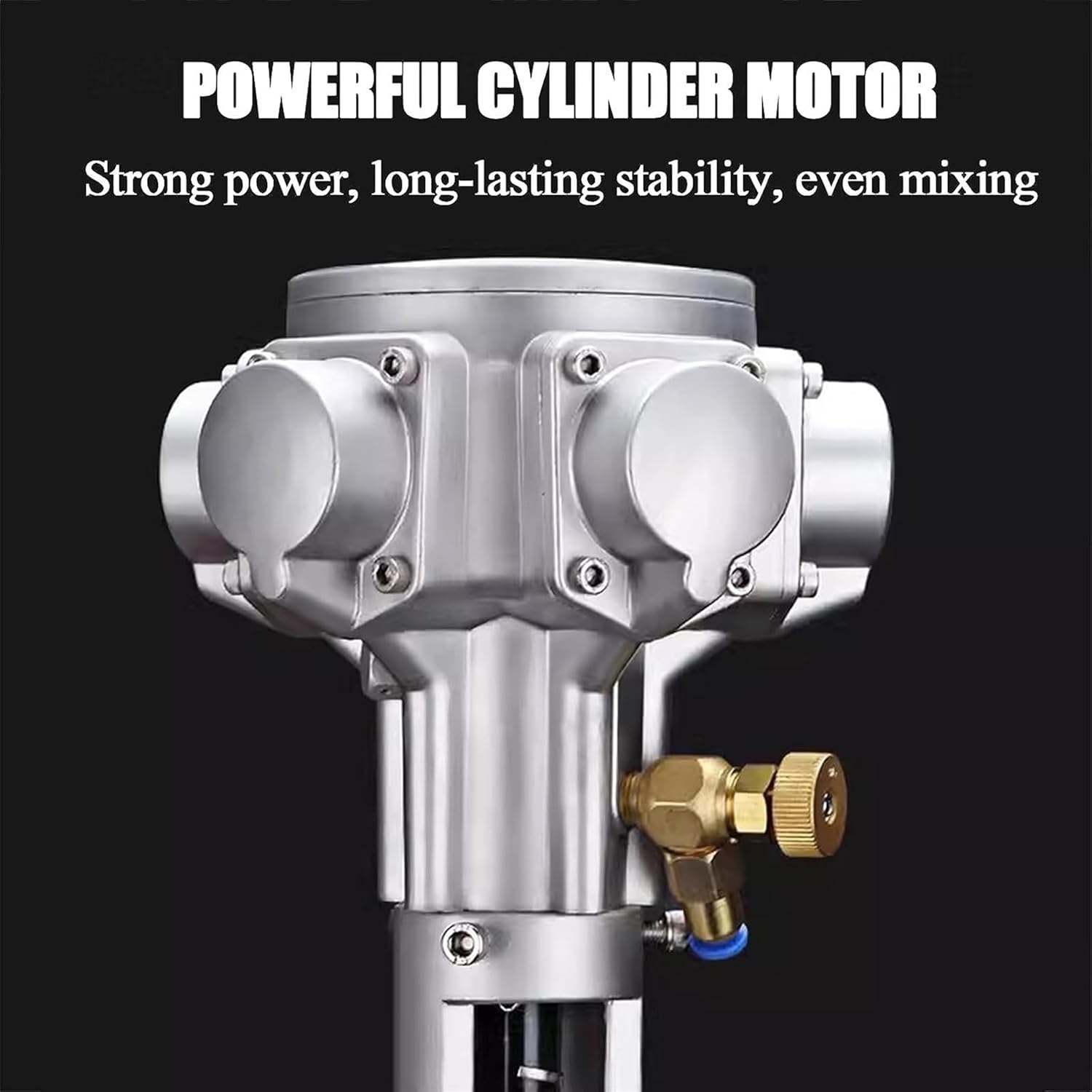 Pneumatic Paint Mixer Machine, 5 Gallon 1/4 Horsepower Air Agitator, Ink Coating Mixing Tool with Height Adjustable Stand, for Viscous Liquid Ink Dye Chemicals Mixing Machine Blend(