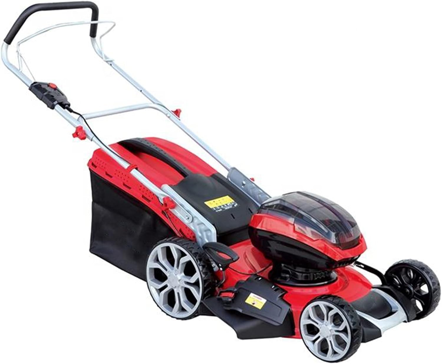 3 in 1 Lithium-Ion Battery Electric Lawn Mowers 2 * 36V,5.0AH Portable Cordless Walk-Behind Lawn Mowers 51cm Cutting Width 6 Adjustable Cutting Heights