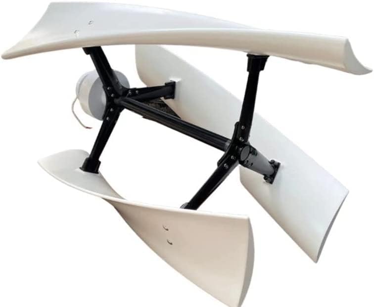 LiuSj JUnSt 10000W No Noise Vertical Axis Wind Turbine Generator, Magnetic Levitation Wind Turbine with MPPT Controller for Green Windmill(White)