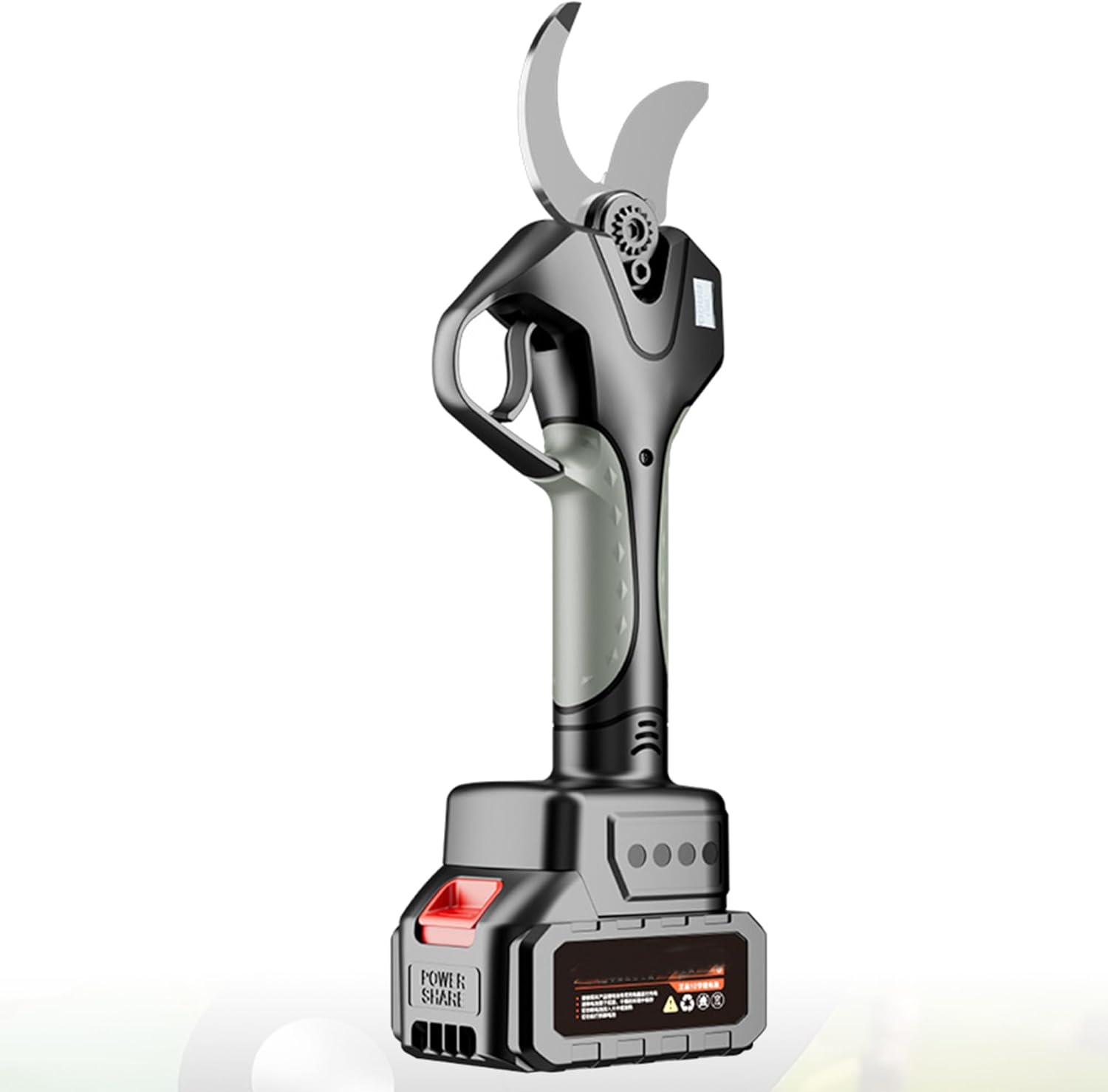 Professional Electric Pruning Shears - 3'' Cutting Diameter Cordless Pruner With Lcd Display, Rechargeable Lithium Battery, Heavy Duty Tree Trimming Branch Cutter For Gardening, Orchards 2Battery