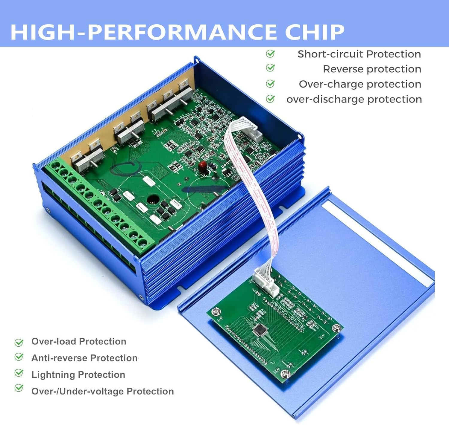 Wind Solar Hybrid Charge Controller,15000W,Hybrid Charge Controller,12V/24V/48V,Mppt Boost Charging with LCD Display and Dump Load,Automatic Controller for Home, Boat, Street Light 48V