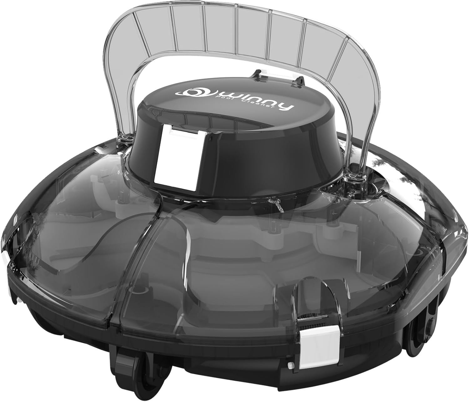 Cordless Robotic Pool Cleaner,Powerful Suction & Dual-Layer Filtration Automatic Vacuum for Above-Ground Pools up to 645 Sq. Ft, Portable, Self-Parking