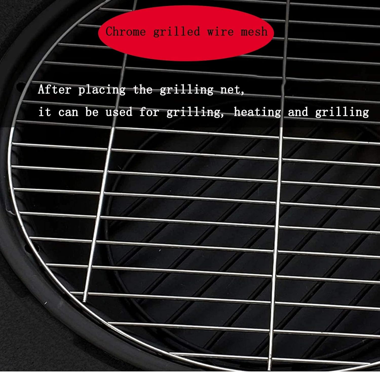 Wood Burning Fire Pit BBQ Grill Firepit Bowl Outdoor Heaters & Fire Pits Table Top Fire Pit Outdoor with Grill Grate