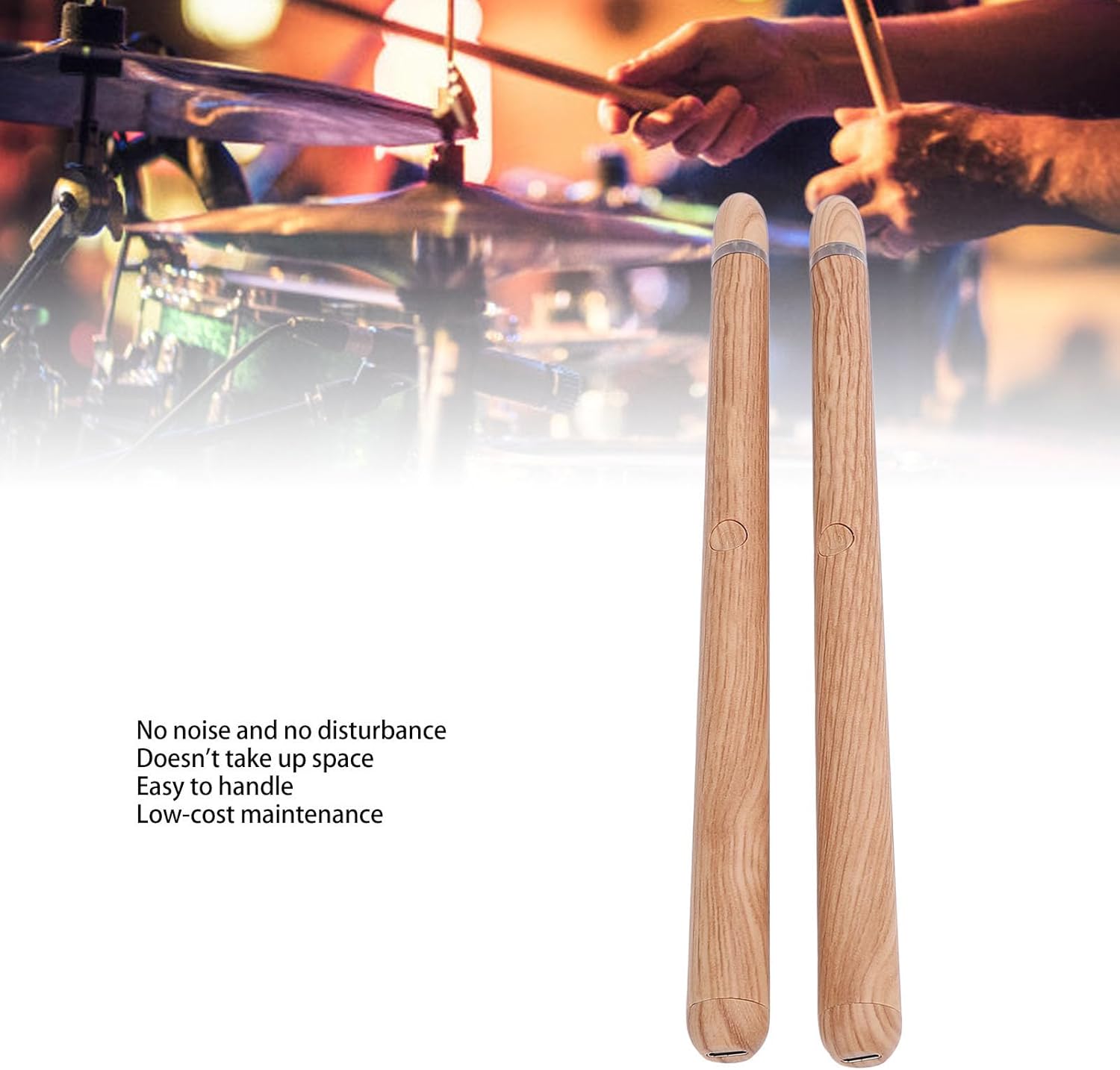 Virtual Electronic Drum Set, Smart Electronic Drum Set Machine for Beginners Adults Kids Gift, Air with Drumsticks Pedals, Play Anywhere