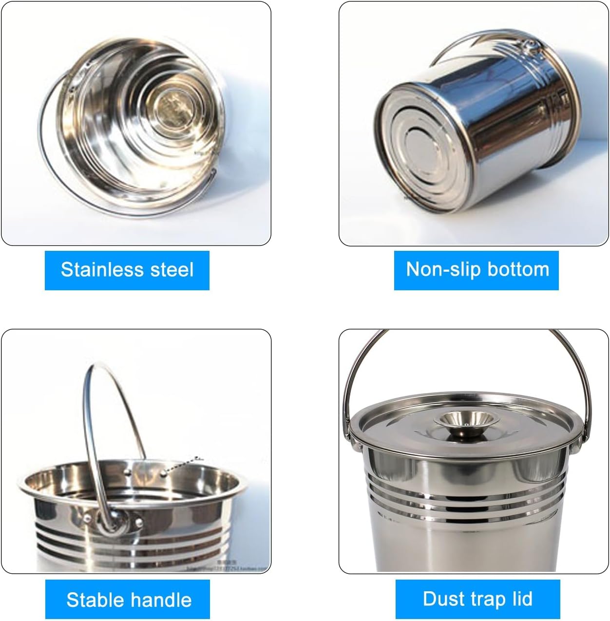 Incinerator, Burn Barrel, Outdoor Fire Pit, for Paper Leaf Trash Wood Backyard Bonfire, for Garden Patio Beach Porch Balcony(32cm/13in)