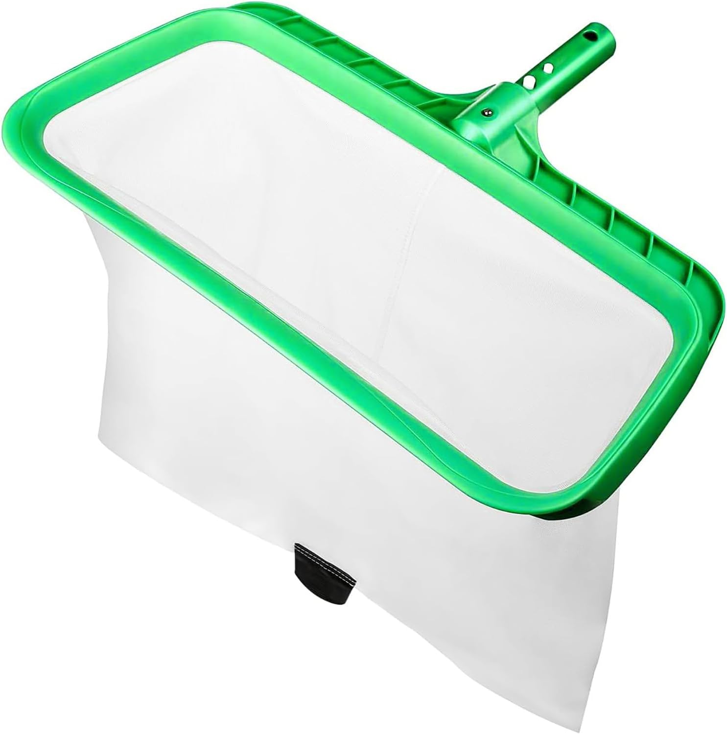 UIRWAY Pool Skimmer Net, Heavy-Duty Pool Leaf Rake with Reinforced Frame and Deep Fine Mesh Bag, Easy Scoop Edge for Leaves, Sand & Debris, Pool & Garden Pond Cleaning (No Pole)