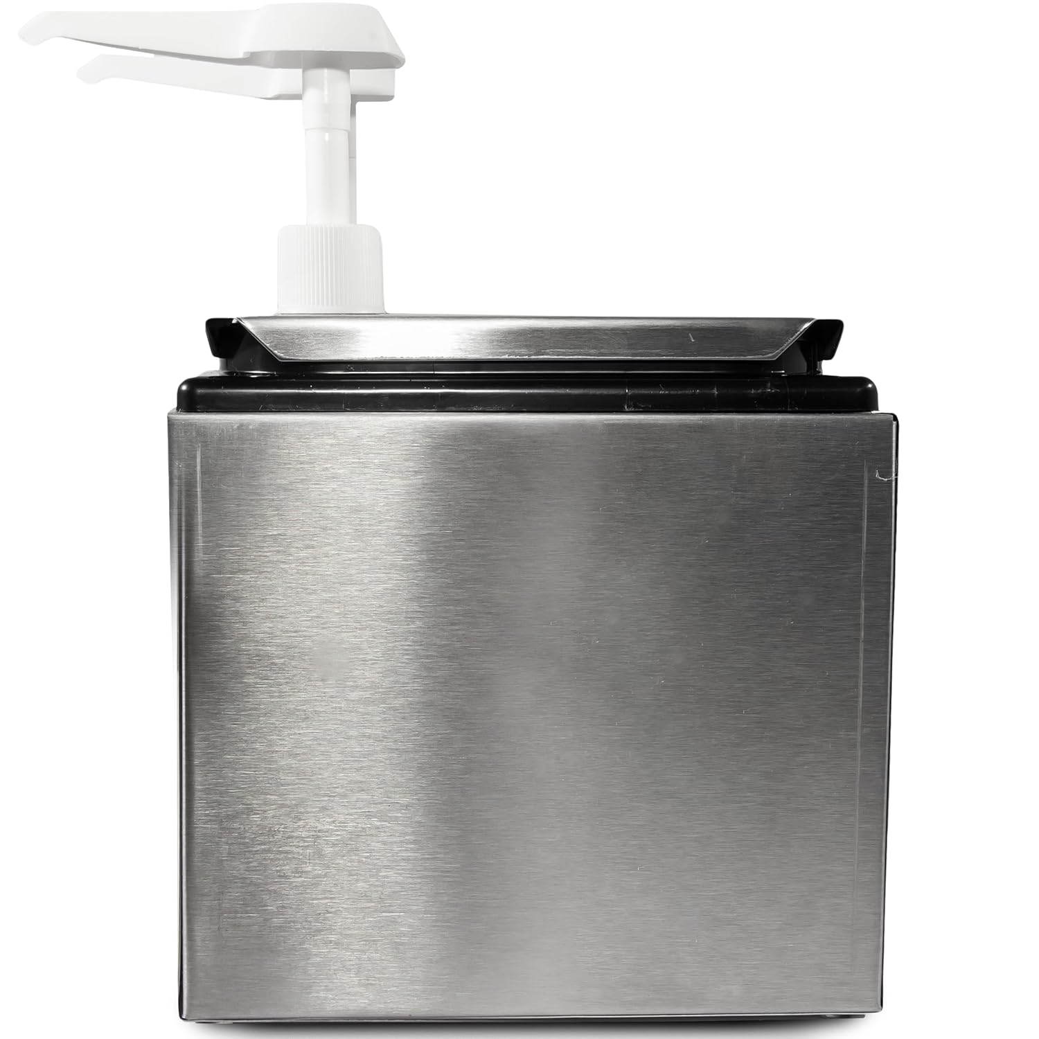 Carlisle FoodService Products Condiment Rail Condiment Center with 2 Standard Pumps for Gas Stations, Restaurants, And Fast Food, Stainless Steel, 9.63 x 7.75 x 10.75 Inches, Silver