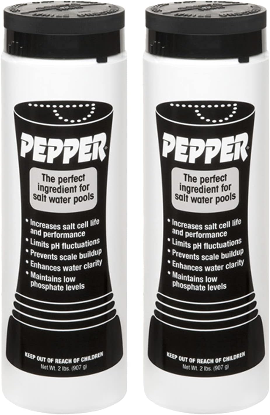 API Water Pepper Salt Water Swimming Pool Maintenance Chemical Balancer for Low Phosphate and pH Level, 2 Pounds (2 Pack)(2 x PEP2)