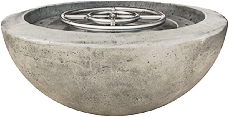 Prism Hardscapes Moderno 2 Concrete Gas Fire Pit (PH-401-3LP), Propane, Natural, 29-Inch