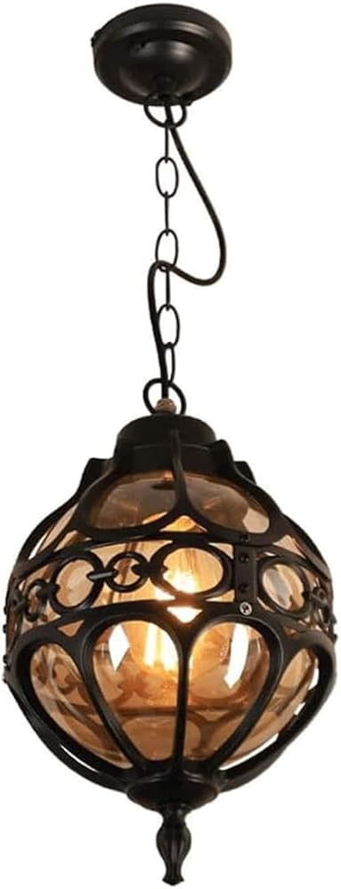 Retro European Style Pendant Light Outdoor Pendant Lamp Waterproof Lantern Hanging Lamp Adjustable Height Aluminum Chandelier Ceiling Lighting Fixture For Dining Room Balcony Decorative Gazebo