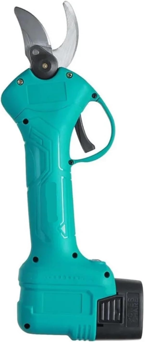 35mm Brushless Electric Pruning Shears Garden Tool Pruner Cordless Electric Garden Scissors Branches Cutter with 0/1/2 Battery(2 Battery Plastic)