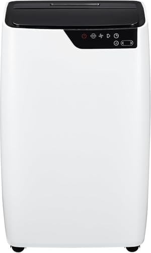 12000 BTU Ultra Silent Portable Air Conditioner, 3-in-1 Remote Control AC with 24-Hour Timer, Cools up to 550 sq. ft. Low Noise/Energy Efficient for Bedrooms, Offices, White