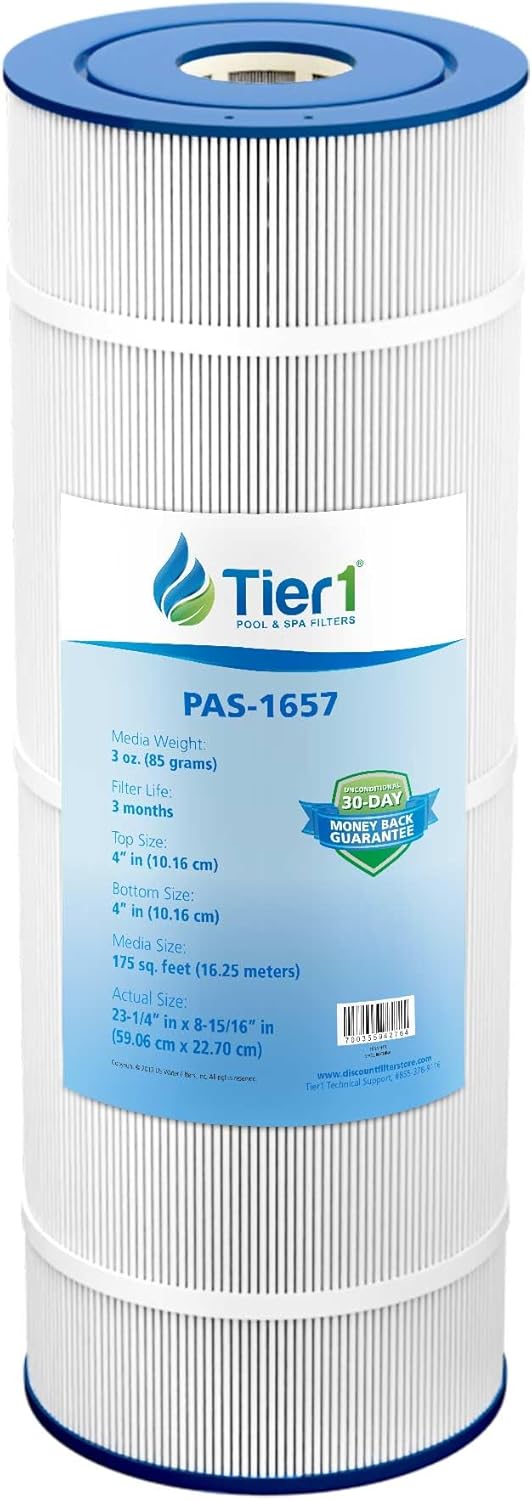 Tier1 Replacement for Hayward CC1750 Pool Filter Cartridge | Compatible with Unicel C-8317, Pleatco PXST175, Filbur FC-1287 | 23-5/16