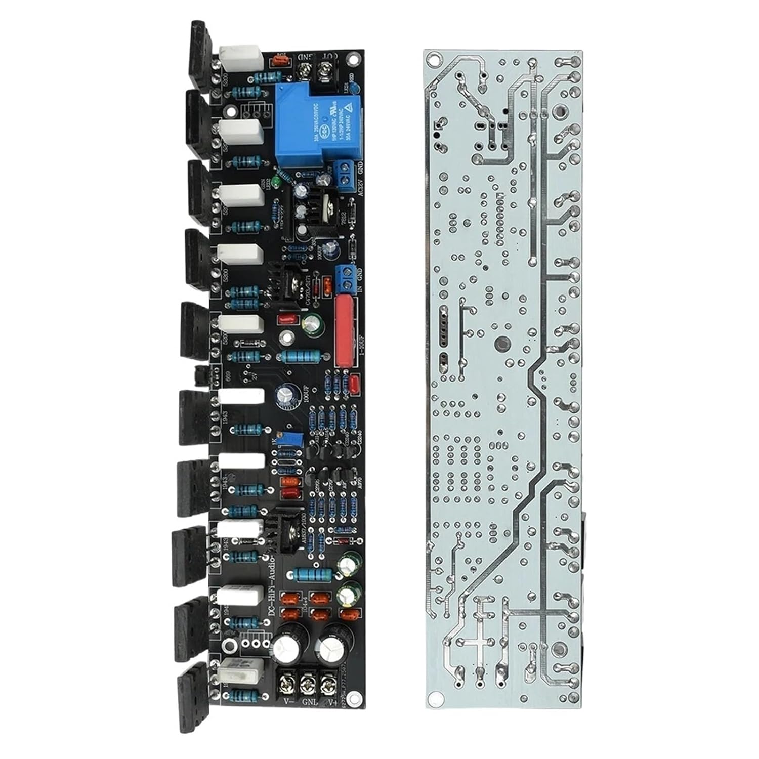 500W Mono Digital Audio Amplifier 1943+5200 Tube High Power Amplifiers 1 Channel HiFi Sound Rear Stage AMP Module