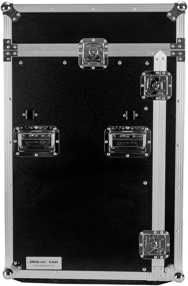 TBH11M16UCTLT Fly Drive Case For 19-in Width DJ Amplifier or Mixer or Similarly Sized Equipment 11U Space DJ Rack with Laptop Shelf with Wheels