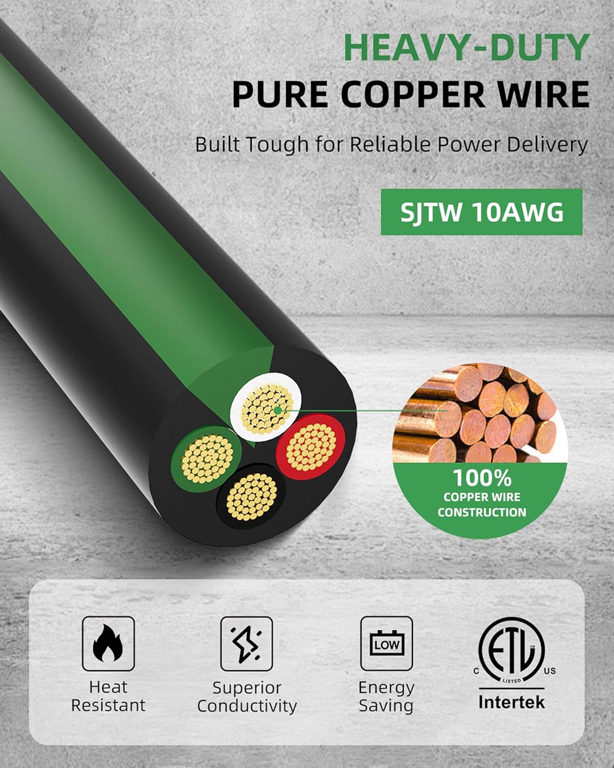 30 Amp 25FT Generator Cord and Power Inlet Box Kit, NEMA L14-30P to L14-30R, 4-Prong Generator Cord 10 AWG with Twist Lock Connector, Pre-Drilled 30 Amp Inlet Box, ETL Listed, Ready for Emergency Use