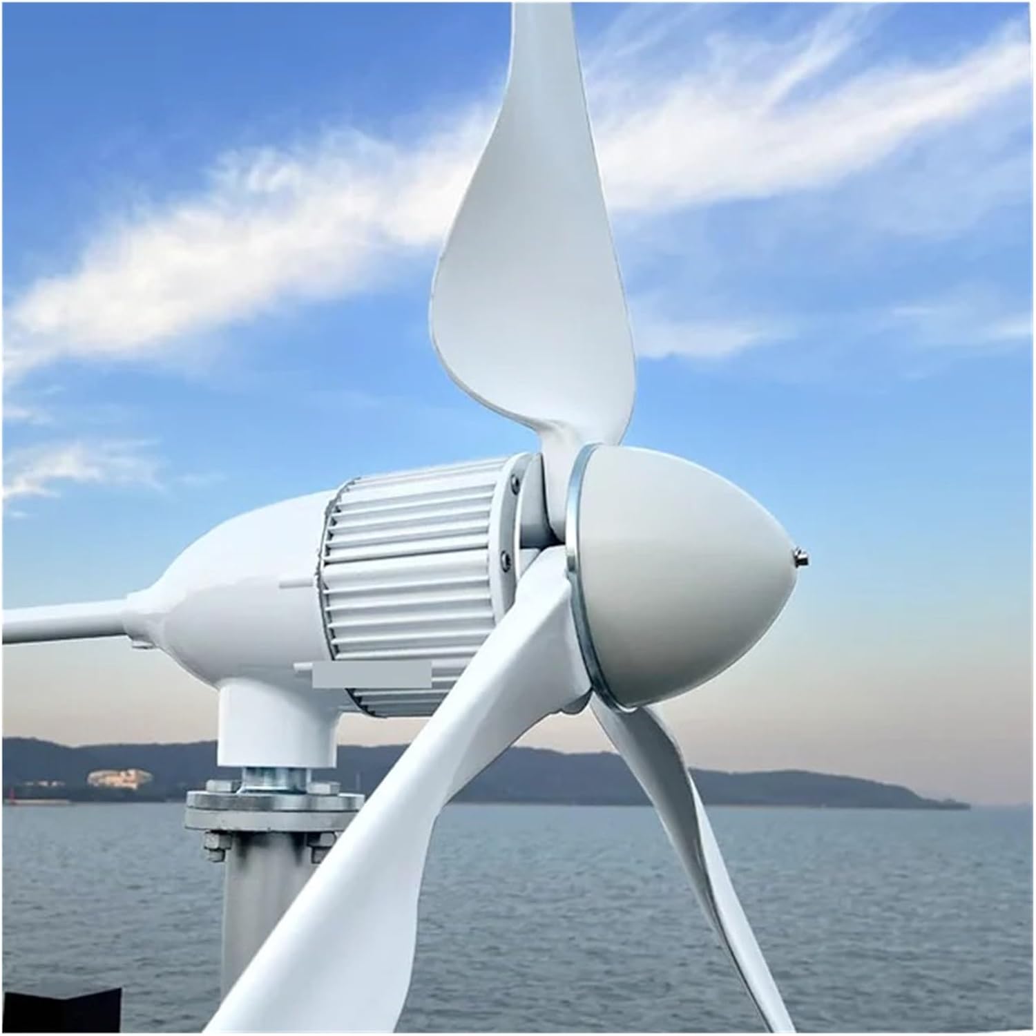 5KW 6KW Horizontal Wind Turbine Windmill No Noise Wind Turbine Generator Kit for Marine, RV, Home, Windmill Generator Suit Low Starting Speed for Home(6KW Wind Turbine,96V)
