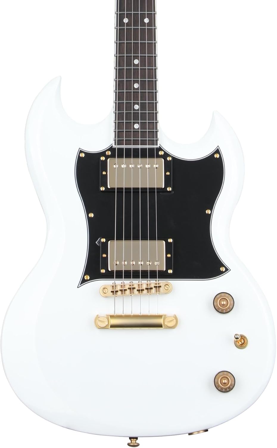 Schecter ZV-H6LLYW66D Zacky Vengeance Signature Electric Guitar - Gloss White