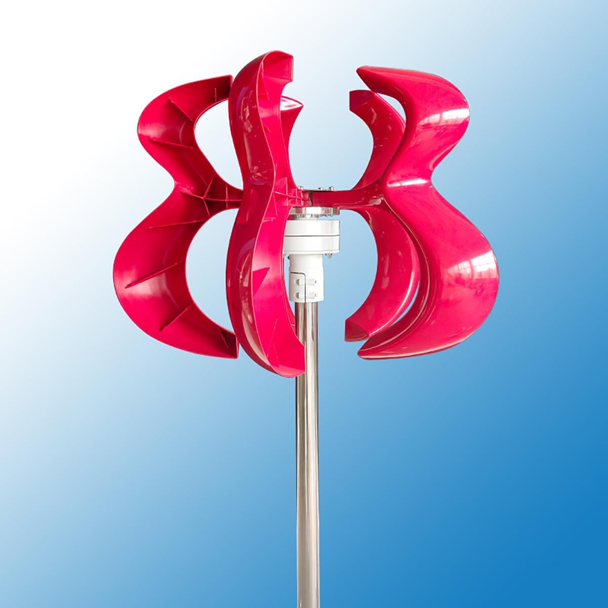 600W Red Lantern Wind Turbine Vertical Axis Scenery Complementary Street Light Fan 12v24V,600W
