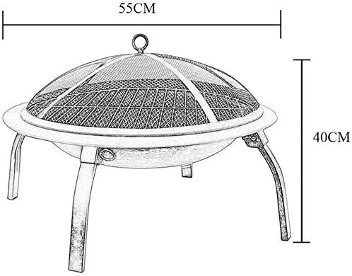 Fire Pits Outdoor Wood Burning Large Round Wood Burning Backyard & Patio Firepit Bowl le Domestic Indoor Barbecue