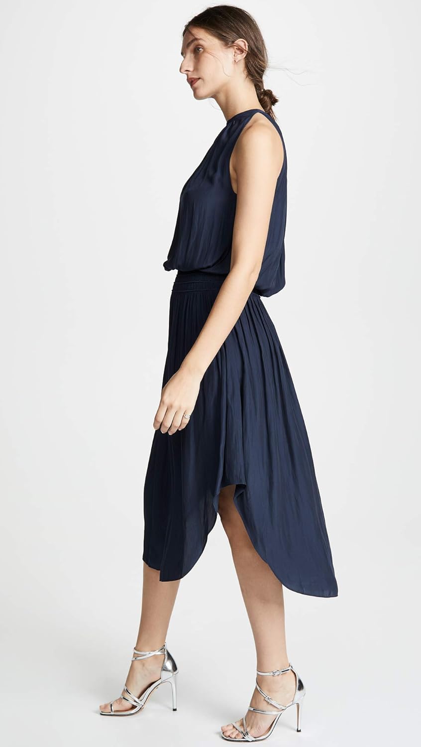 Ramy Brook Womens Audrey High Neck Midi DressCasual Dress