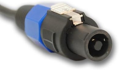 Seismic Audio - SPRW50 (4 Pack) - 50 Foot Raw Wire to Speakon Speaker Cable - 16 Guage - PA/DJ/Home Audio