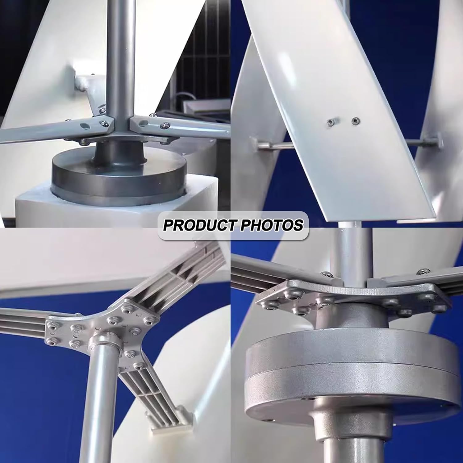 Outdoor Wind Turbine Generator, Breeze Type Windmill Generator, Small Household Vertical Axis Wind Turbine Generator Kit, 12v/24v Voltage for Courtyard Outdoor, Home Appliance(400W-24V)