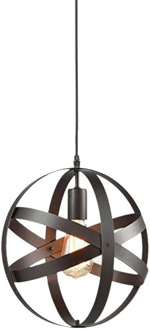 Hanging Lamp , Hollow-out Ball Retro Hanging Lamp, E27 Light Source Wrought Iron Pendant Light, Chandeliers, Black Lighting Fixtures, Creative Multi-head Kitchen Bedroom Corridor Hotel Decor