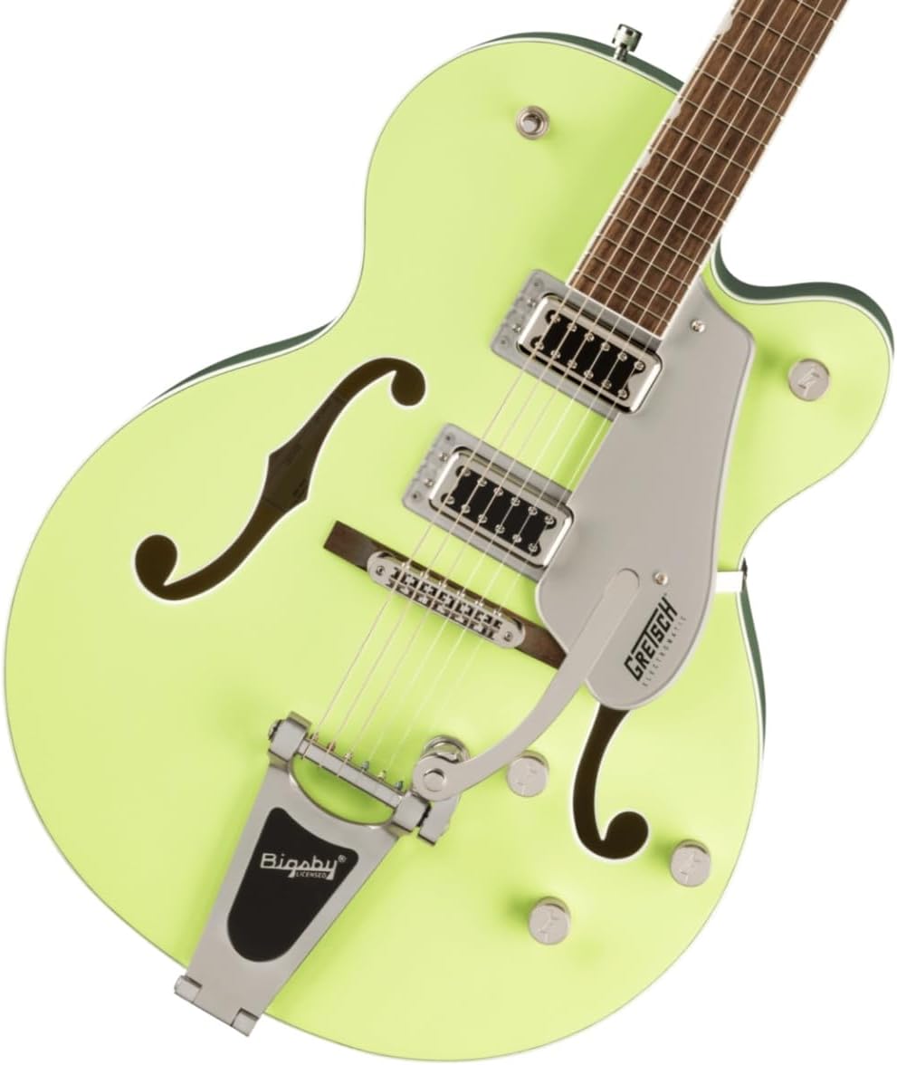 Gretsch G5420T Electromatic Classic Hollow Body Single-Cut 6-String Right-Handed Electric Guitar with Bigsby B60 Vibrato Tailpiece and Laurel Fingerboard (TwoTone Anniversary Green)