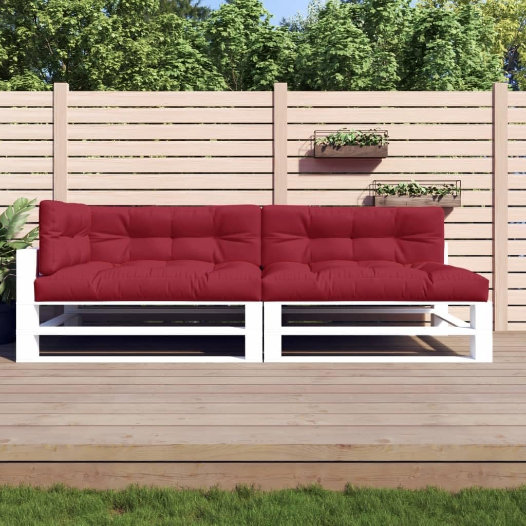 Pallet Cushions 5 pcs Wine Red Fabric,Upgraded Outdoor Pallet Cushions with Durable Fabric and Soft Filling for Patio and Garden Furniture Patio Furniture Decor, Furniture Accessories