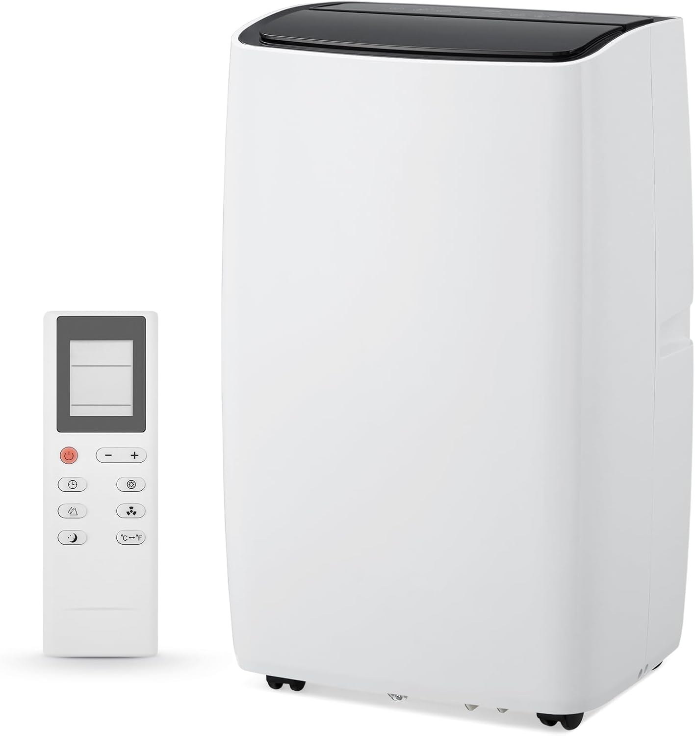 Portable Air Conditioners 12000 BTU, Remote Control Portable AC with Timer, Low Noise & Energy Efficient Design for Large Spaces 550 Sq.Ft, White & Black
