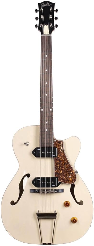 Godin 5th Avenue TL Kingpin P-90 Hollowbody Electric Guitar - Cream